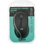 Logitech M500s Advanced Corded myš, čierna
