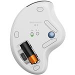 Logitech M575S ERGO, bezdrôtový trackball, sivobiela