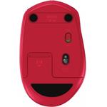 Logitech M590 Silent, myš, červená
