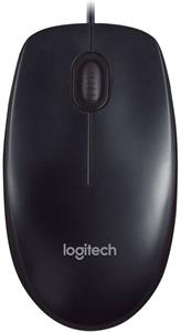 Logitech M90, optická myš, čierna