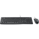 Logitech MK120, klávesnica a myš, SK/CZ, čierna