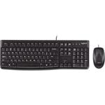 Logitech MK120, klávesnica a myš, SK/CZ, čierna