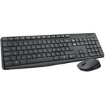 Logitech MK235, bezdrôtová klávesnica a myš, US, sivá