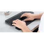 Logitech MX Keys + opierka zápästia, US layout, graphite