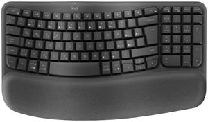 Logitech Wave Keys, bezdrôtová ergonomická klávesnica, SK/CZ, grafitová
