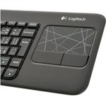 Logitech Wireless Touch Keyboard K400 CZ, čierna