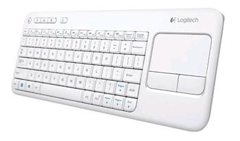 Logitech Wireless Touch Keyboard K400, Czech layout, white, Unifying p