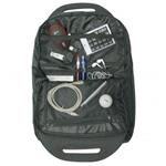 Logo, Batoh 16", InStyle, 3 samostatne oddelené vrecká, čierny, Nylón, so šedou potlačou, praktická rukoväť, 26,7 x