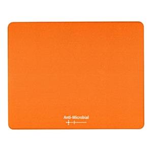 Logo podložka pod myš, polyprolylén, oranžová, 24x19cm, 0.4mm, antimikrobiál.