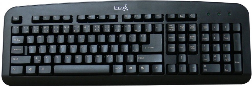 Logo Standard, klávesnica, čierna, USB, CZ/SK
