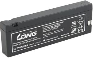 LONG batéria 12V 2,1Ah F13 (WP1223A) - olovený akumulátor pre AED, ECG, EKG, defibrilátory