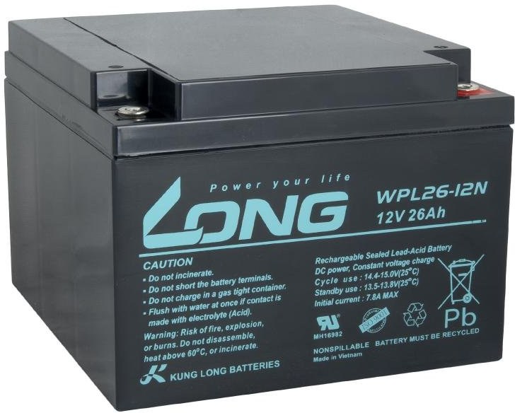 LONG batéria 12V 26Ah M5 LongLife (WPL26-12N)