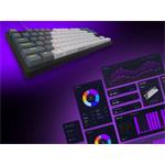 Lorgar Azar 514 TKL, kompaktná mechanická herná klávesnica, US layout, biela