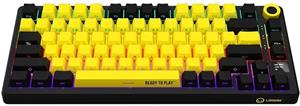 Lorgar KBP7075 Pro, bezdrôtová mechanická herná klávesnica, SK/CZ, žltá