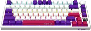 Lorgar KBP7075 Pro, bezdrôtová mechanická herná klávesnica, US, biela