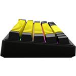 Lorgar KBP70MW, bezdrôtová mechanická herná klávesnica, SK/CZ, žltá