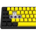 Lorgar KBP70MW, bezdrôtová mechanická herná klávesnica, SK/CZ, žltá