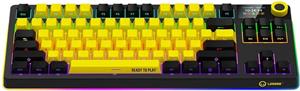 Lorgar Pro KBP70TKLW, bezdrôtová mechanická herná klávesnica, SK/CZ, žltá