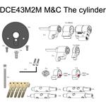 M&C Modulárny cylinder pre Danalock V3, vnútorná dĺžka 20 mm