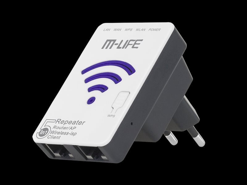 M-Life, Wi-fi extender 5 v 1 - zosilovač, opakovač, AP router
