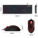 MageGee K1, Herný set klávesnica a myš, čierna