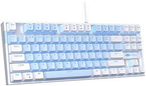 MageGee MK-STAR, Herná mechanická klávesnica, bielo-modrá