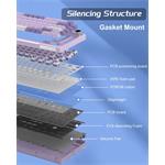 MageGee SKY81, Herná káblová klávesnica, fialová