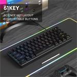 MageGee TS91, Káblová herná klávesnica, 60% layout, čierna