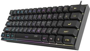 MageGee TS91, Káblová herná klávesnica, 60% layout, čierna