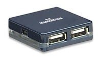 Manhattan Hub, USB 2.0 4portovy pocket size