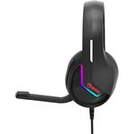 Marvo H8618, slúchadlá s mikrofónom, ovládanie hlasitosti, čierna, 2.0, podsvietené, USB