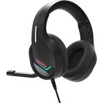 Marvo H8618, slúchadlá s mikrofónom, ovládanie hlasitosti, čierna, 2.0, podsvietené, USB