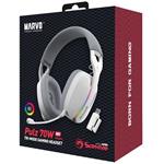 Marvo Pulz 70W, hracie slúchadlá, ovládanie hlasitosti, biela, Tri-mode