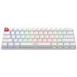 Marvo SABER 61 klávesnica drôtová (USB) US, biela mechanická