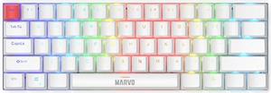 Marvo SABER 61 klávesnica drôtová (USB) US, biela mechanická