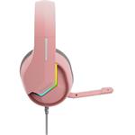 Marvo TACTIC 40 slúchadlá s mikrofónom, drôtová, ružová