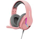 Marvo TACTIC 40 slúchadlá s mikrofónom, drôtová, ružová