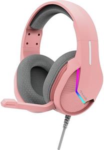 Marvo TACTIC 40 slúchadlá s mikrofónom, drôtová, ružová