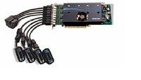 Matrox M9188 PCIe 16, 8x DP / DVI graphics card 2GB up to 2560x1600 DP OR 1920X1200 DVI per output