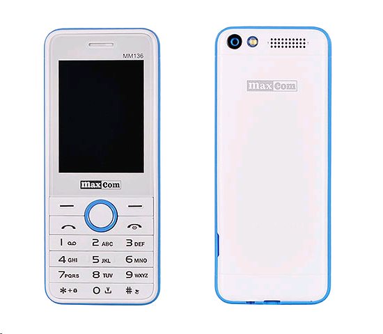 Maxcom MM136 Dual Sim, Bielo modrý