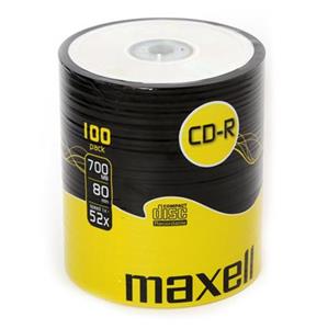Maxell CD-R 700MB 52x, 100ks v cake obale, Softpack