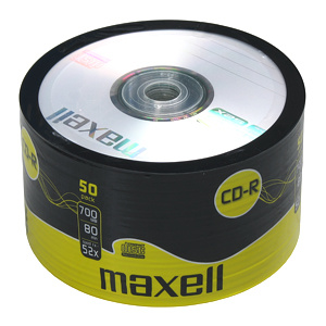 Maxell CD-R Printable 700MB 52X 50ks/spindel