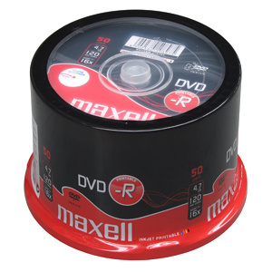 Maxell DVD-R Printable 4,7GB 16X 50ks/cake