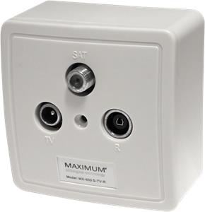 MAXIMUM zásuvka MX 600 SAT/TV/Radio  - koncová