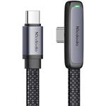 Mcdodo kábel USB-C 65W, 1,2 m, zahnutý, čierny