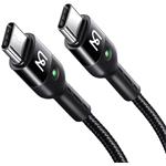 Mcdodo kábel USB-C točený, 0,43-1,8 m, čierny