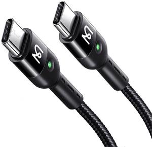 Mcdodo kábel USB-C točený, 0,43-1,8 m, čierny