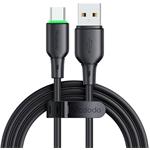 Mcdodo kábel USB na USB-C s LED svetlom, 1,2 m, čierny
