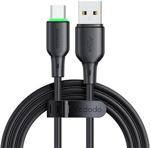 Mcdodo kábel USB na USB-C s LED svetlom, 1,2 m, čierny