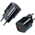 McDodo nabíjačka Nano GaN , USB + USB-C, 33 W, čierna